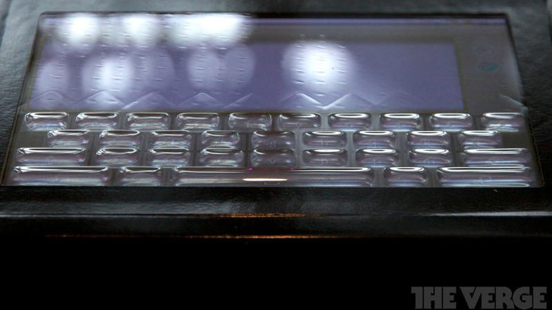 Illustration for article titled This Physical Keyboard Magically Appears and Disappears on Top of Touchscreens